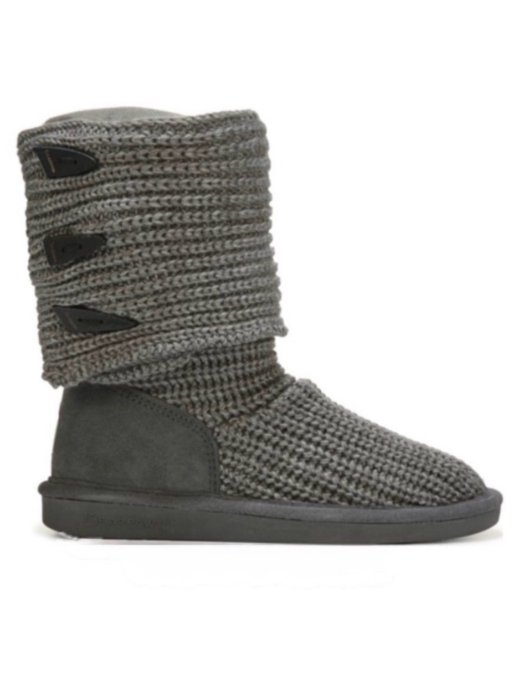 Bearpaw Women's Gray Knit Mid-Calf Boot